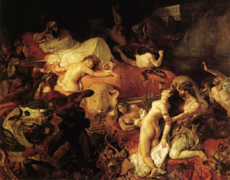 Eugene Delacroix The Death of Sardanapalus Sweden oil painting art